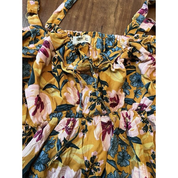 NATURAL LIFE Floral Mini Dress - Yellow and Blue - Picture 4 of 7